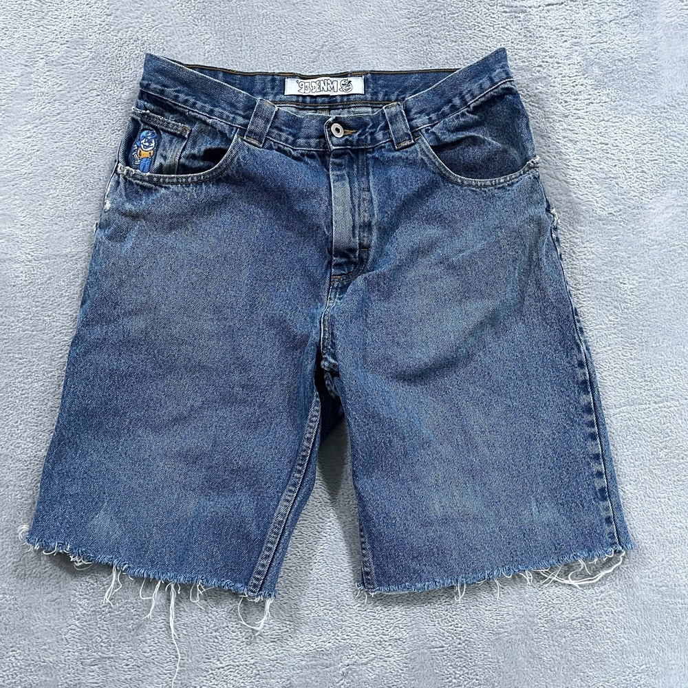 Polar Skate Company 93 Denim Shorts Mens 34 (fits 32) Cut Off Baggy Y2K Skater